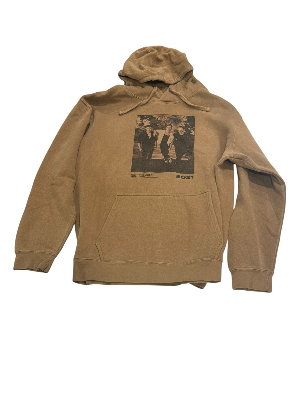 Jonas Brothers 2021 Tour Graphic Pullover Hoodie - Brown Size XXL Mens / Unisex